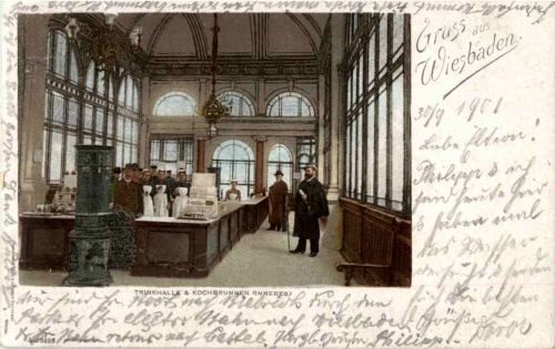 Gruss aus Wiesbaden - Trinkhalle und Kochbrunnen