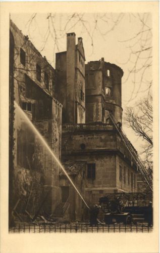 Stuttgart - Brandkatastrohe Altes Schloss 1931