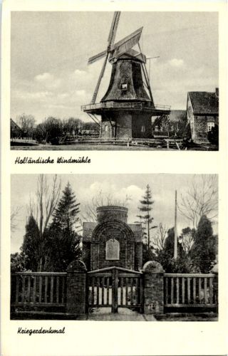 Sengwarden - Kriegerdenkmal - Windmühle