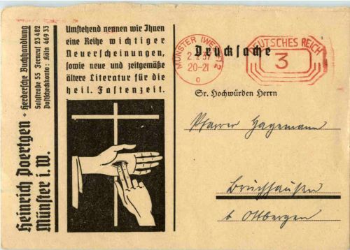 Münster - Buchhandlung Heinrich Poertgen