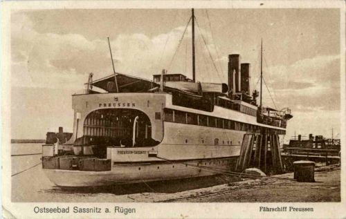 Ostseebad Sassnitz auf Rügen - Fährschiff Preussen