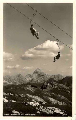 Sessellift am Nebelhorn bei Oberstdorf