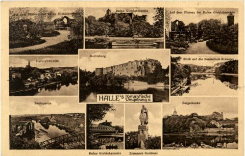 Halle (Saale) - Mehrbildkarte