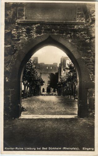 Kloster-Ruine Limburg bei Bad Dürkheim - Eingang