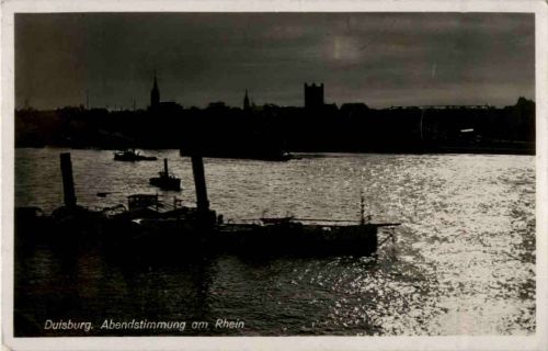 Duisburg - Abendstimmung am Rhein