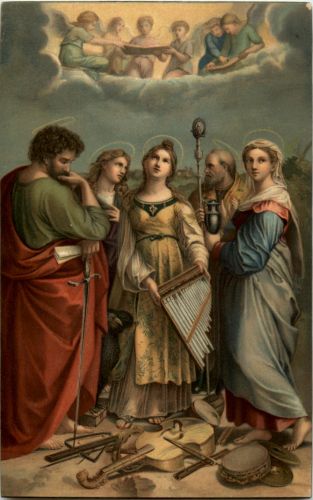 Heilige Cäcille - Künstler Raffaello Sanzio Dresden