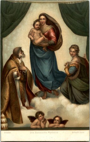 Die Sixtinische Madonna - Künstler Raffaello Sanzio Dresden