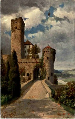 Schloss Guttenberg am Neckar - Künstler H. Hoffmann