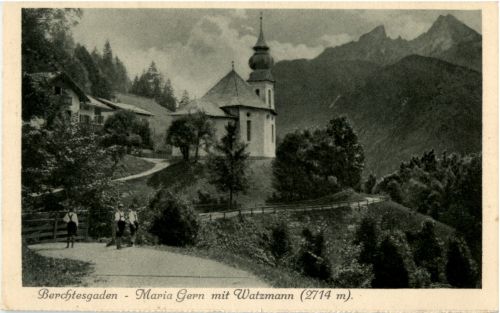 Berchtesgaden - Maria Gern mit Watzmann