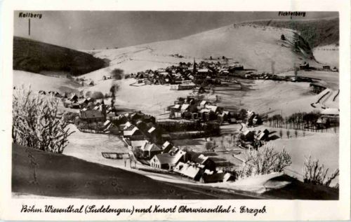 Böhmisch - Wiesenthal und Oberwiesenthal