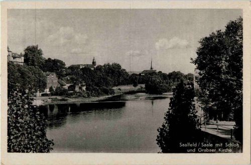 Saalfeld Saale mit Schloss