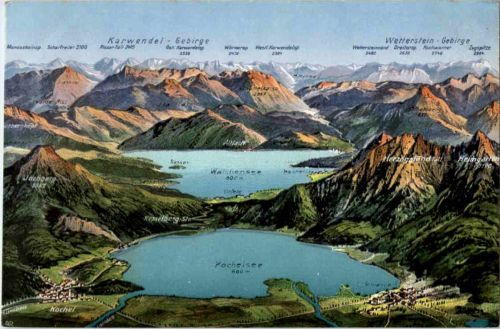 Kochelsee - Walchensee Panorama