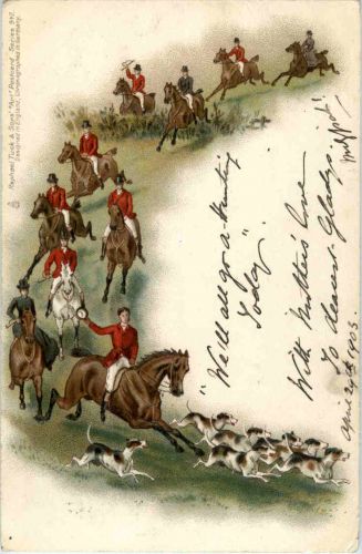Jagd auf dem Pferd