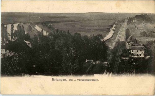 Erlangen - Die 4 Verkehrsstrassen