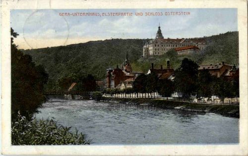 Gera-Untermhaus - Elsterpartie und Schloss Osterstein