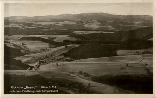 Blick vom Brend nach dem Feldberg