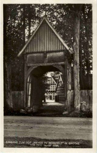 Grothe - Eingang zum Hof Meyer zu Bergefeld