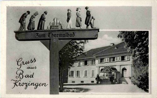 Gruss aus Bad Krotzingen - Wegweiser