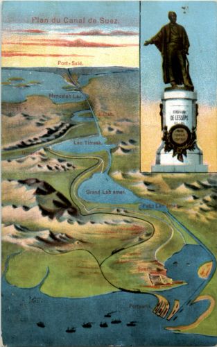 Plan du Canal de Suez