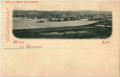 Gruss aus Apenrade - Hafen