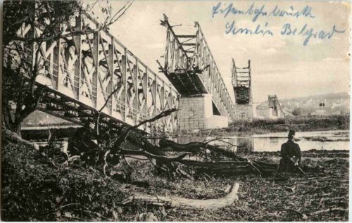Eisenbahnbrücke Semlin Belgrad