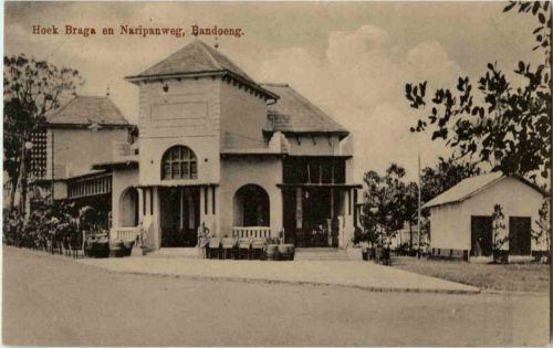 Bandoeng - Hoek Braga en Narioanweg
