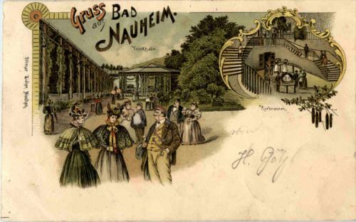 Gruss aus Bad Nauheim - Litho