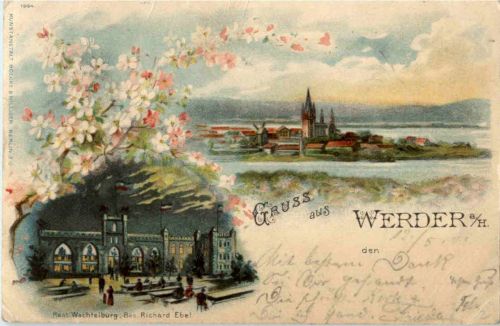 Gruss aus Werder - Litho