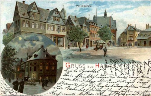 Gruss aus Hanau - Litho