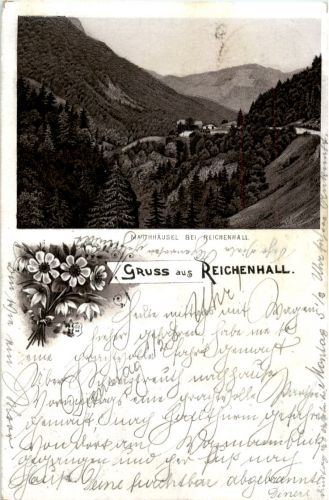 Gruss aus Reichenhall - Litho 1895