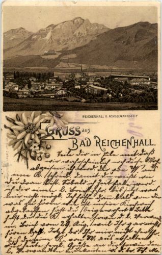 Gruss aus Bad Reichenhall - Litho