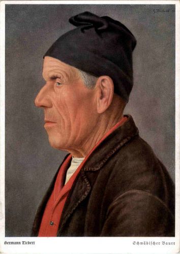 Schwäbischer Bauer - sign. Hermann Ziebert