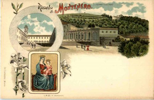 Ricordo di Montenero - Livorno - Litho