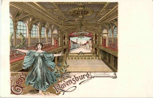Gruss aus Ravensburg - Concethaus - Litho