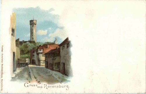 Gruss aus Ravensburg - Litho