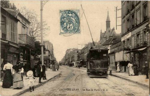 Les Lilas - La Rue de Paris - Tramway