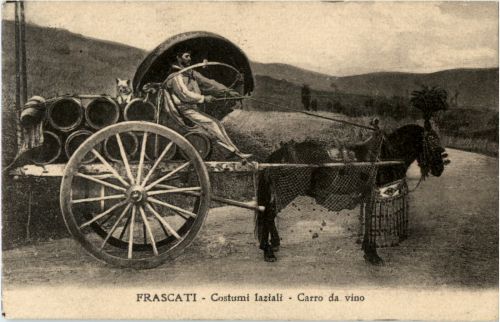 Frascati - Costumi laziali - Carro da Vino
