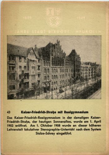 20 Jahre Stadt Rixdorf Neukölln