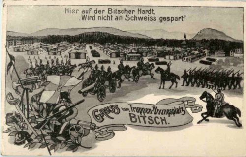 Gruss vom Truppenübungsplatz Bitsch