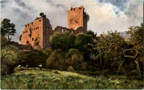 Ruine Landsberg bei Barr - Künstlerkarte H. Hoffmann