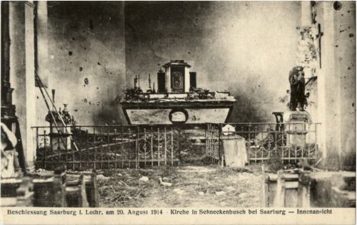 Saarburg - Beschiessung am 20. August 1914