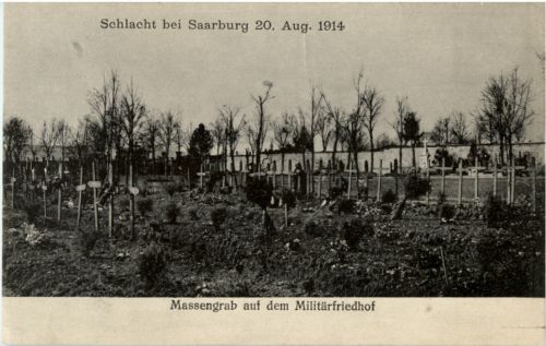 Schlacht bei Saarburg - Massengrab auf dem Militärfriedhof