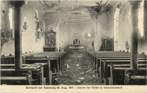 Schlacht bei Saarburg - Inneres der Kirche Schneckenbusch