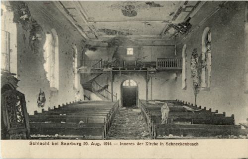 Schlacht bei Saarburg - Inneres der Kirche Schneckenbusch
