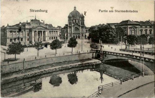 Gruss aus Strassburg - Partie am Sturmeckstaden