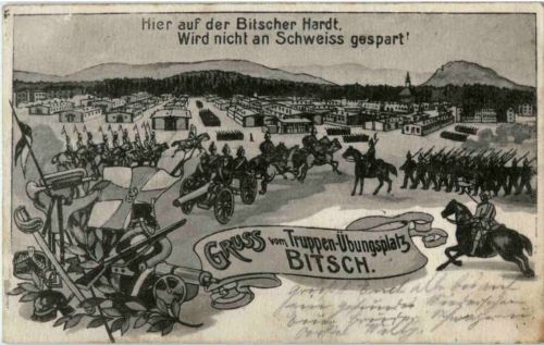 Gruss vom Truppenübungsplatz Bitsch