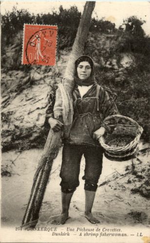 dunkerque - Une Pecheuse de Crevettes