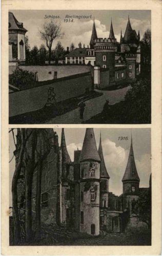 Schloss Roclingcourt 1914 - Feldpost