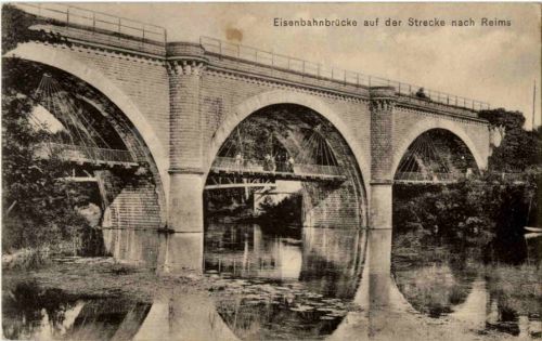 Eisenbahnstrecke auf der Strecke nach Reims