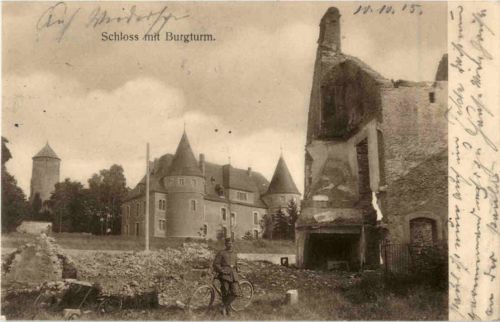 Blamont - Schloss mit Burgturm - Feldpost